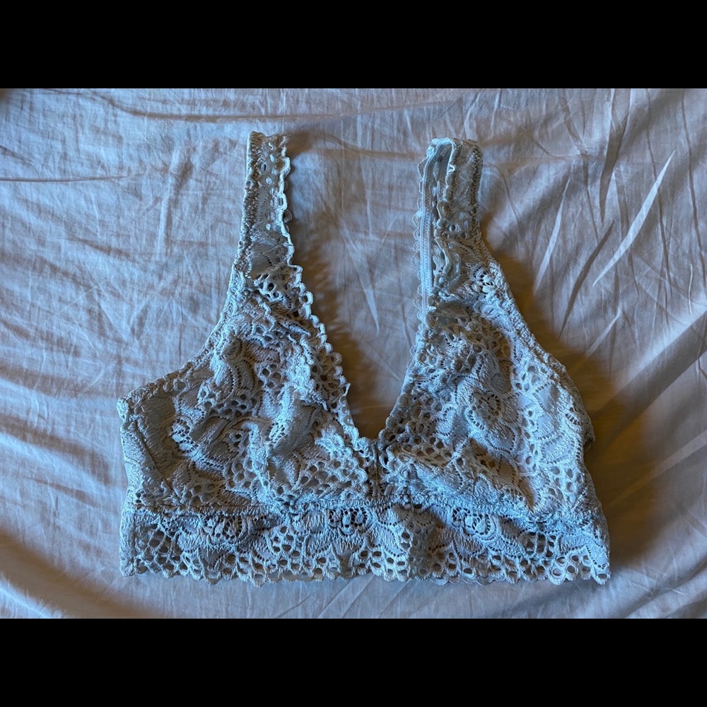White lace bralette